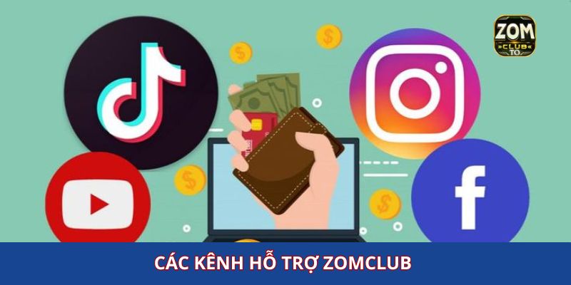 Các kênh hỗ trợ chính Zomclub